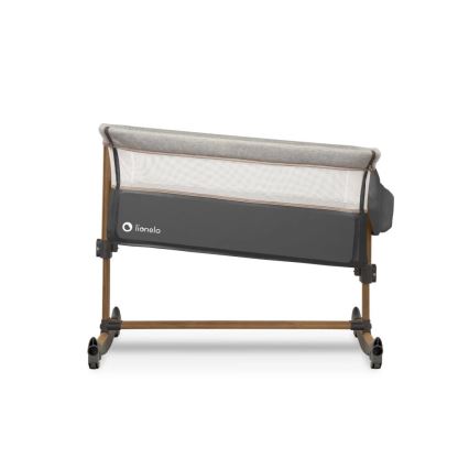 Lionelo - Babybett 3-in-1 LEONIE grau/schwarz