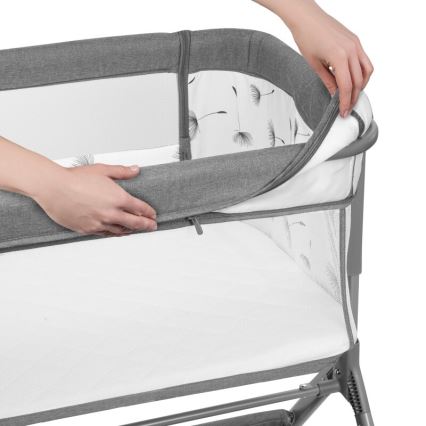 Lionelo - Babybett 3-in-1 LEONIE PLUS grau