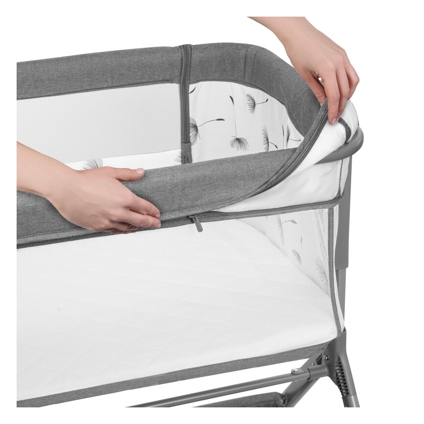 Lionelo - Babybett 3-in-1 LEONIE PLUS grau