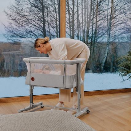 Lionelo - Babybett 3in1 AURORA grau