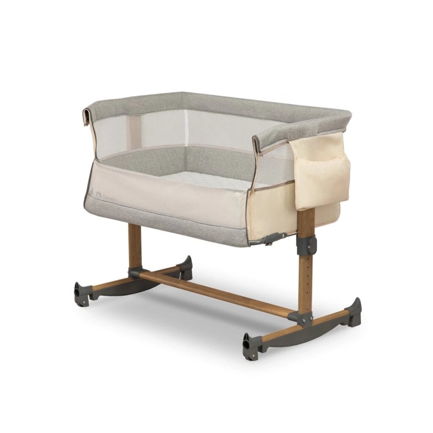 Lionelo - Babybett 3in1 LEONIE grau/beige