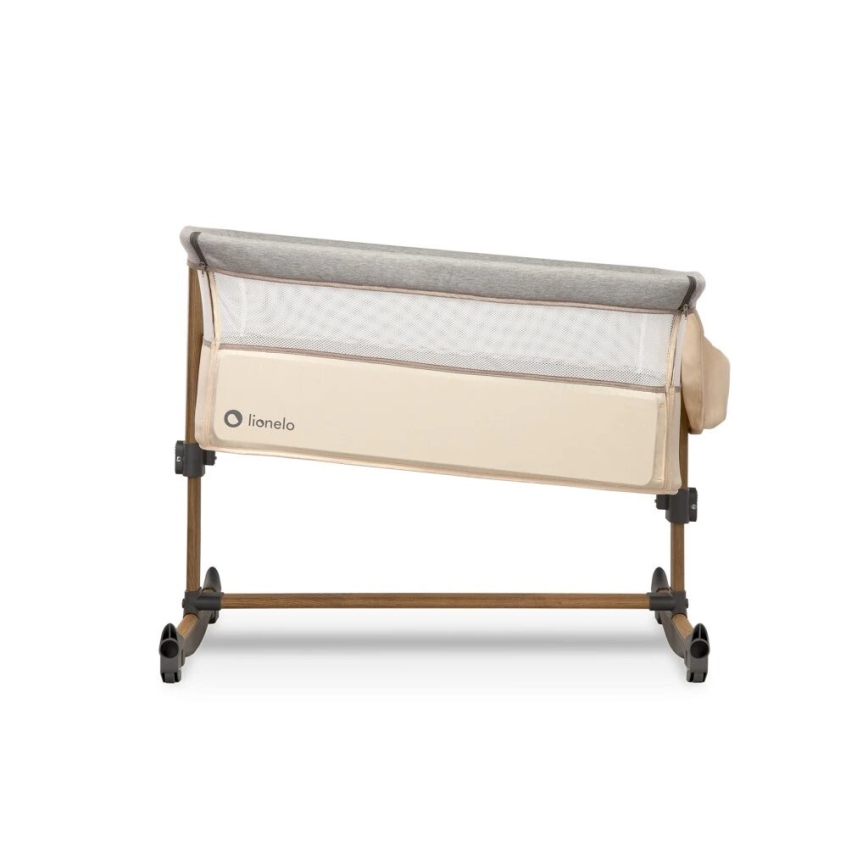 Lionelo - Babybett 3in1 LEONIE grau/beige