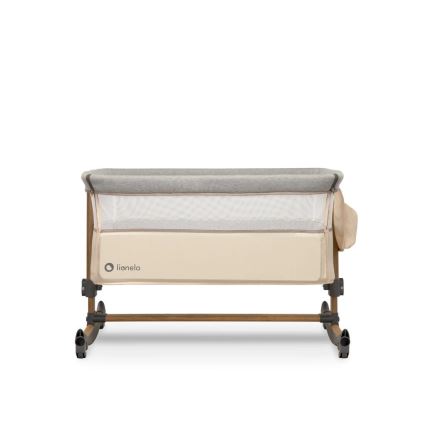 Lionelo - Babybett 3in1 LEONIE grau/beige
