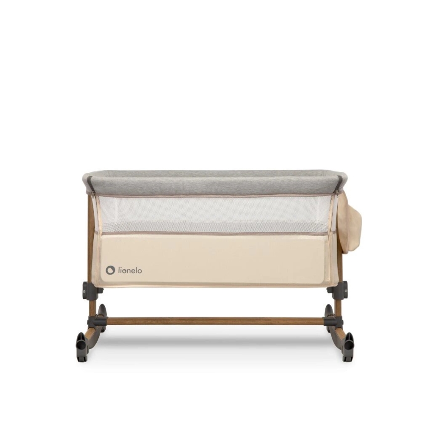 Lionelo - Babybett 3in1 LEONIE grau/beige