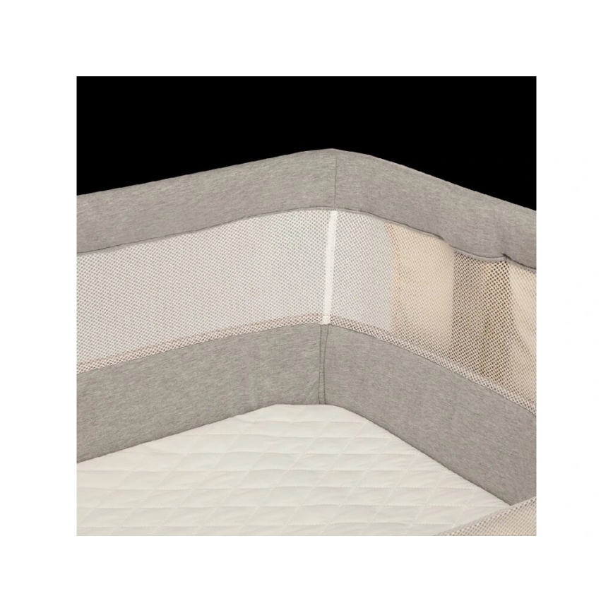 Lionelo - Babybett 3in1 LEONIE grau/beige