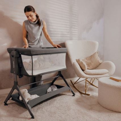Lionelo - Babybett 3in1 LEONIE PLUS grau