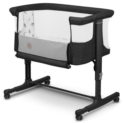 Lionelo - Babybett 3‑in‑1 AURORA Grau Graphit