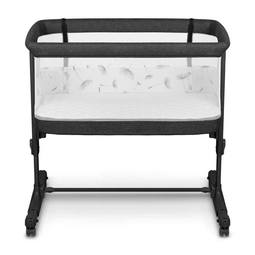 Lionelo - Babybett 3‑in‑1 AURORA Grau Graphit