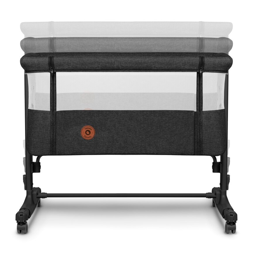 Lionelo - Babybett 3‑in‑1 AURORA Grau Graphit