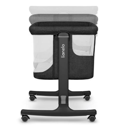Lionelo - Babybett 3‑in‑1 AURORA Grau Graphit
