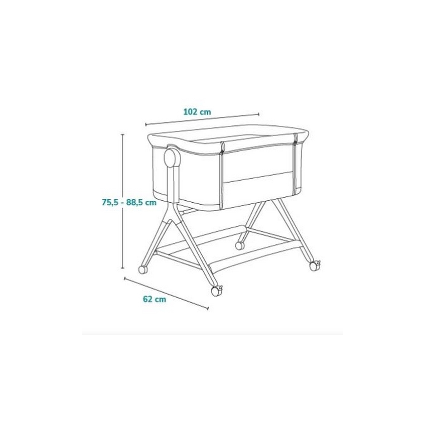 Lionelo - Babybett 3‑in‑1 LEONIE PLUS beige