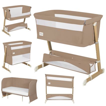 Lionelo - Babybett 5-in-1 THOMI PLUS Beige Carmel