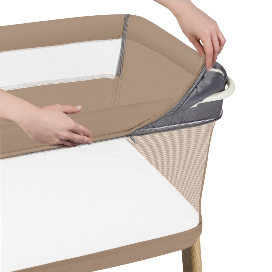 Lionelo - Babybett 5-in-1 THOMI PLUS Beige Carmel