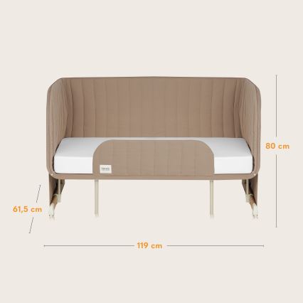 Lionelo - Babybett 5-in-1 THOMI PLUS Beige Karamell