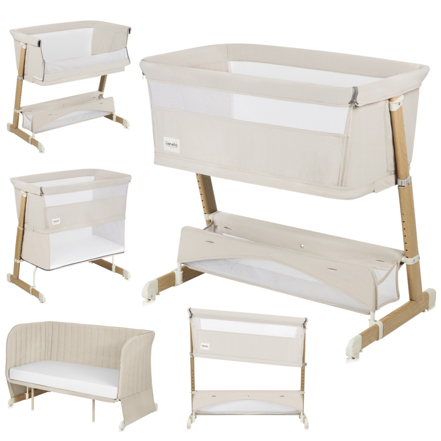 Lionelo - Babybett 5-in-1 THOMI PLUS Beige Sand