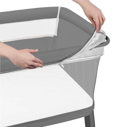 Lionelo - Babybett 5-in-1 THOMI PLUS Betongrau