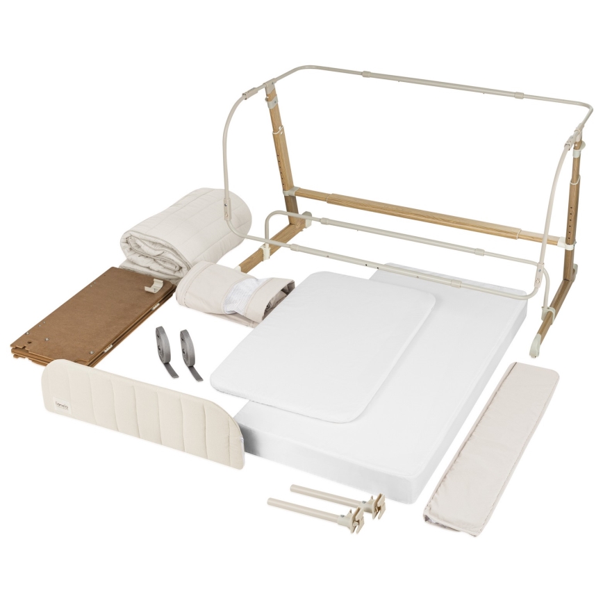 Lionelo - Babybett 5-in-1 THOMI PLUS Sandbeige