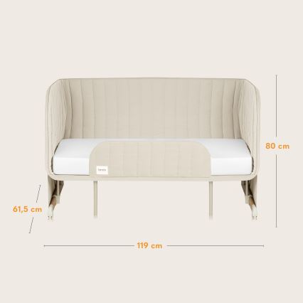 Lionelo - Babybett 5-in-1 THOMI PLUS Sandbeige