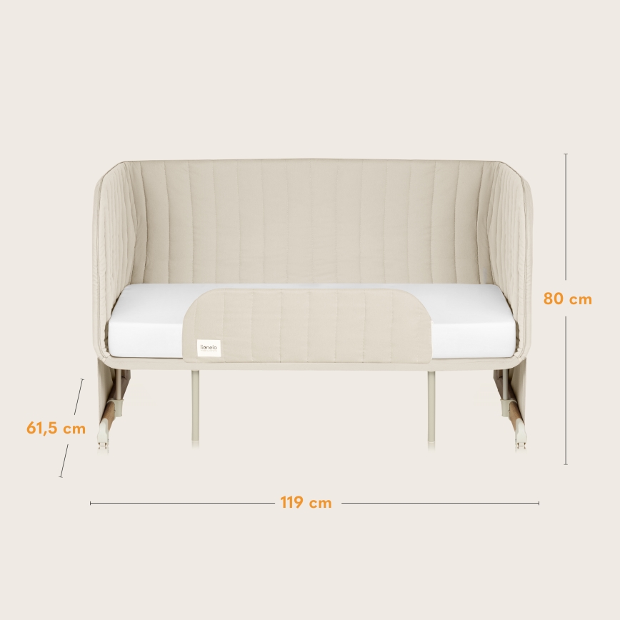 Lionelo - Babybett 5-in-1 THOMI PLUS Sandbeige