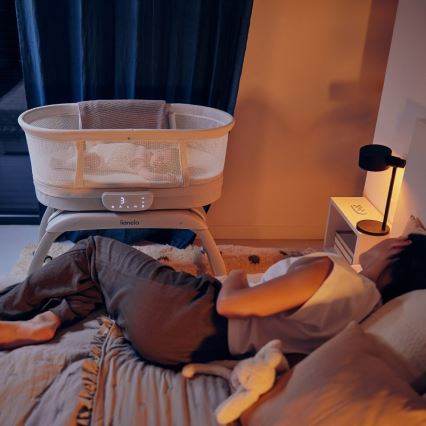 Lionelo - Babybett mit integrierter Waage CORAL White