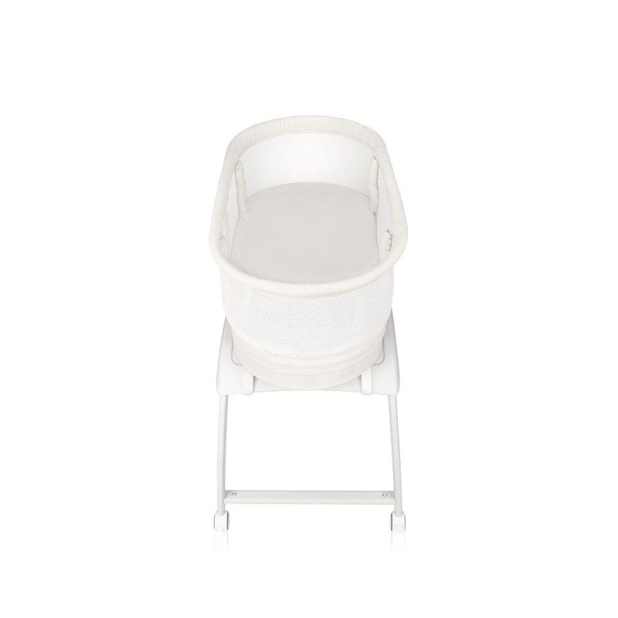Lionelo - Babybett mit integrierter Waage CORAL White