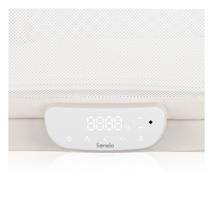 Lionelo - Babybett mit integrierter Waage CORAL White