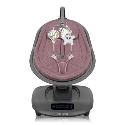 Lionelo - Babyschaukel mit Melodie BLOSSOM Pink Mauve + Fernbedienung