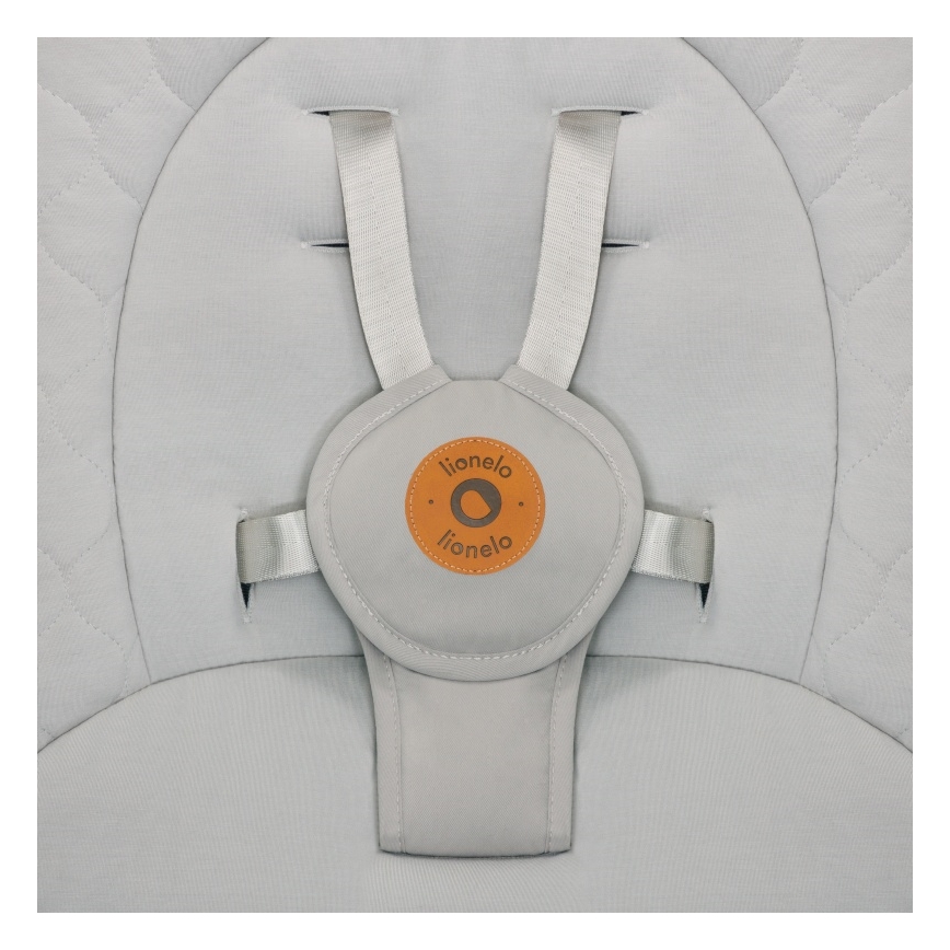 Lionelo - Babyschaukel mit Melodie MELL Beige Sand 4xAA + Fernbedienung