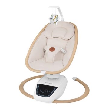 Lionelo - Babyschaukel mit Melodie OLIVIA Beige Natural + Fernbedienung