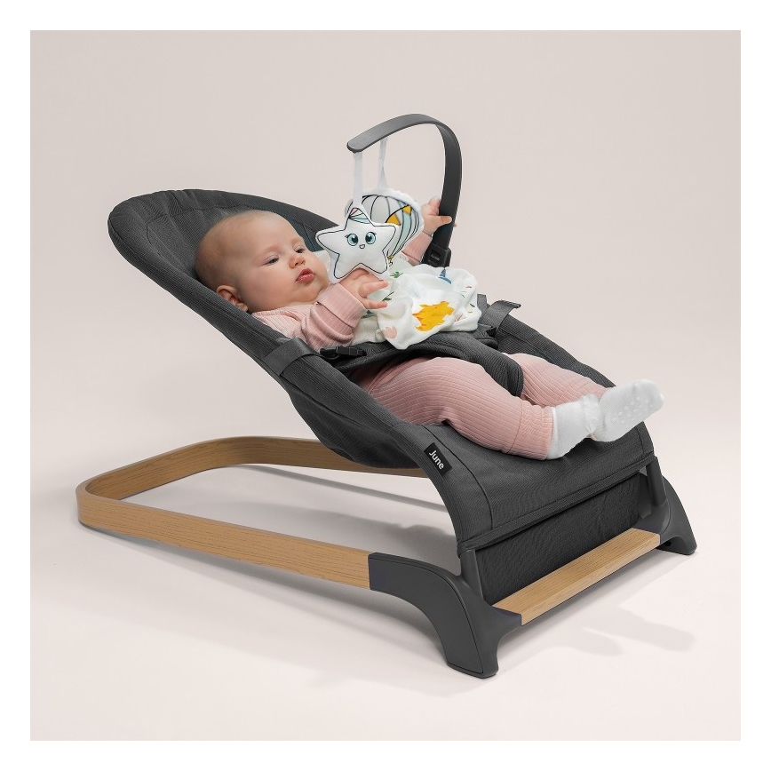 Lionelo - Babywippe JUNE grau
