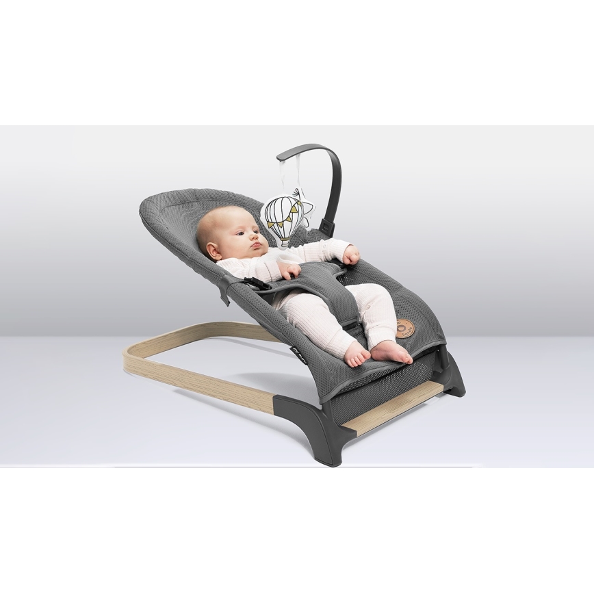 Lionelo - Babywippe JUNE grau