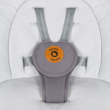 Lionelo - Babywippe mit Melodie MELL Grey Stone 4xAA + Fernbedienung