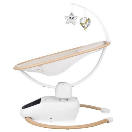 Lionelo - Babywippe mit Melodie OLIVIA Beige Natur + Fernbedienung
