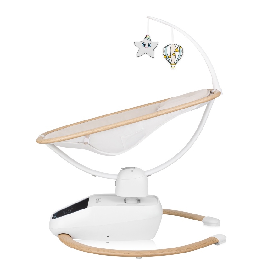 Lionelo - Babywippe mit Melodie OLIVIA Beige Natur + Fernbedienung