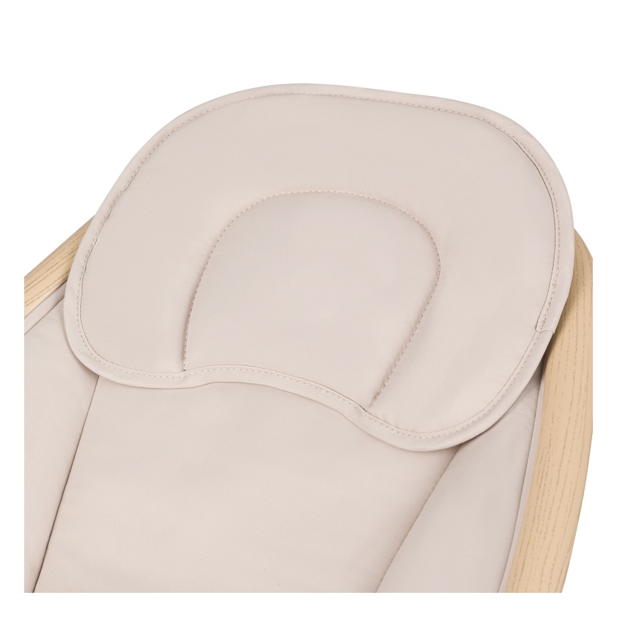 Lionelo - Babywippe mit Melodie OLIVIA Beige Natur + Fernbedienung