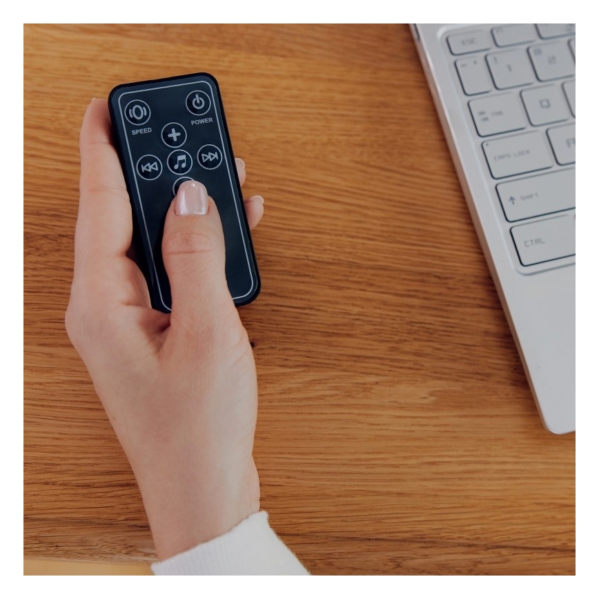 Lionelo - Babywippe mit Melodie RIO 4xC Beige Latte + Fernbedienung