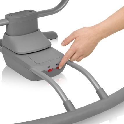 Lionelo - Babywippe mit Melodie RIO 4xC Beige Latte + Fernbedienung