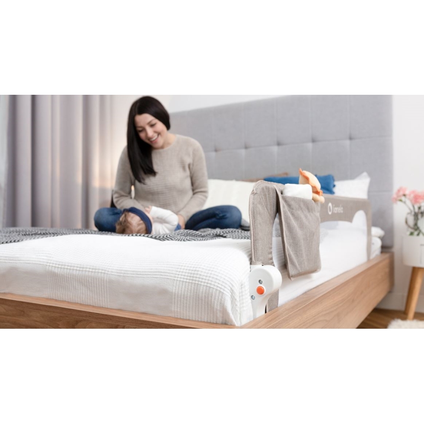 Lionelo -  Bett-Sicherheitsbarriere EVA grau