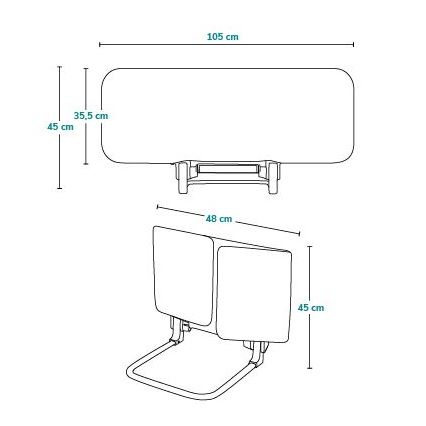 Lionelo -  Bett-Sicherheitsbarriere LORA grau