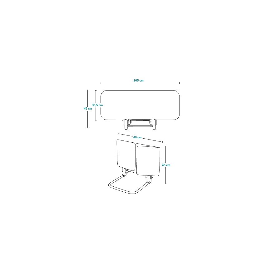 Lionelo -  Bett-Sicherheitsbarriere LORA grau