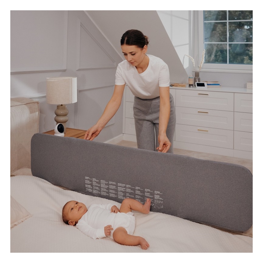 Lionelo -  Bett-Sicherheitsbarriere LORA XL dunkelgrau