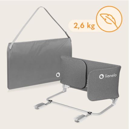 Lionelo -  Bett-Sicherheitsbarriere LORA XL dunkelgrau