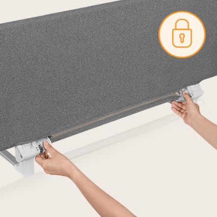 Lionelo -  Bett-Sicherheitsbarriere LORA XL dunkelgrau
