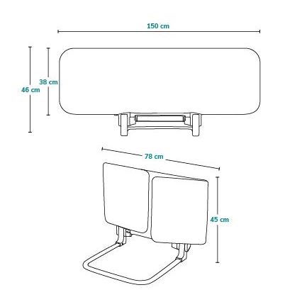 Lionelo -  Bett-Sicherheitsbarriere LORA XL dunkelgrau