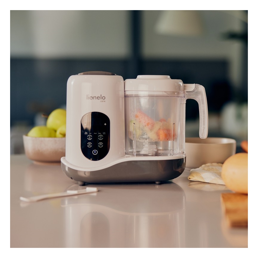 Lionelo - Dampfgarer 5-in-1 BABYMENU 110W/230V weiß/grau
