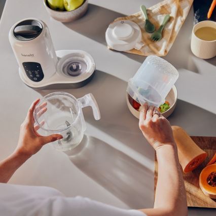 Lionelo - Dampfgarer 5-in-1 BABYMENU 110W/230V weiß/grau