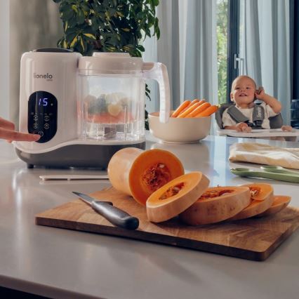 Lionelo - Dampfgarer 5in1 BABYMENU 110W/230V weiß/grau