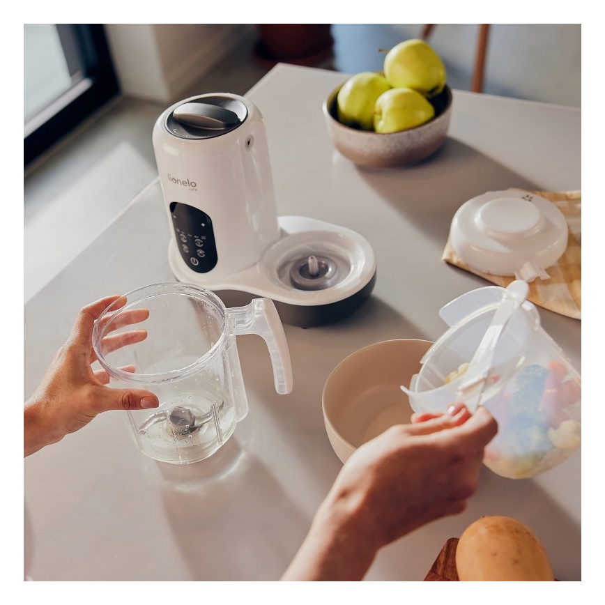 Lionelo - Dampfgarer 5in1 BABYMENU 110W/230V weiß/grau