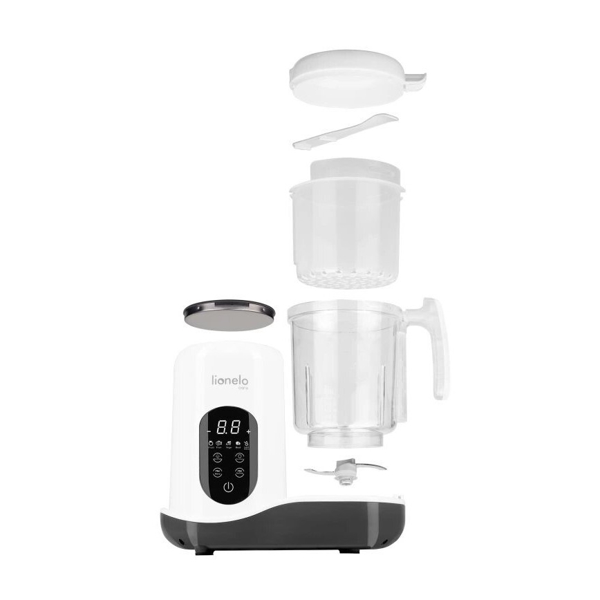 Lionelo - Dampfgarer 5in1 BABYMENU 110W/230V weiß/grau