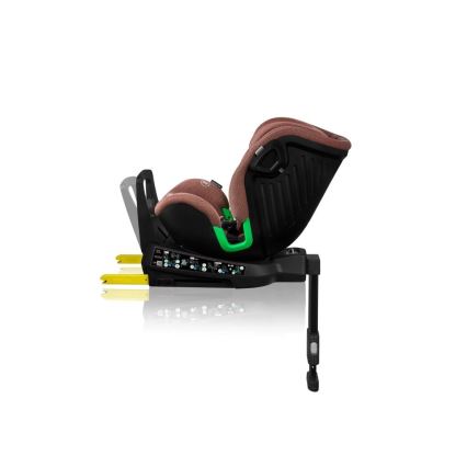 Lionelo - Kindersitz mit Basis, drehbar HARMONY i-Size 40-150 cm ziegelrot